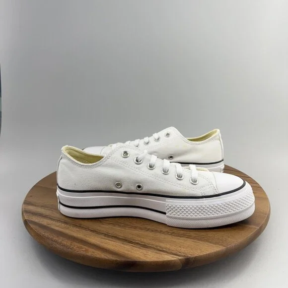 Converse Women's Chuck Taylor All Star Lift OX Size 7.5 White 560251C - Picture 5 of 8